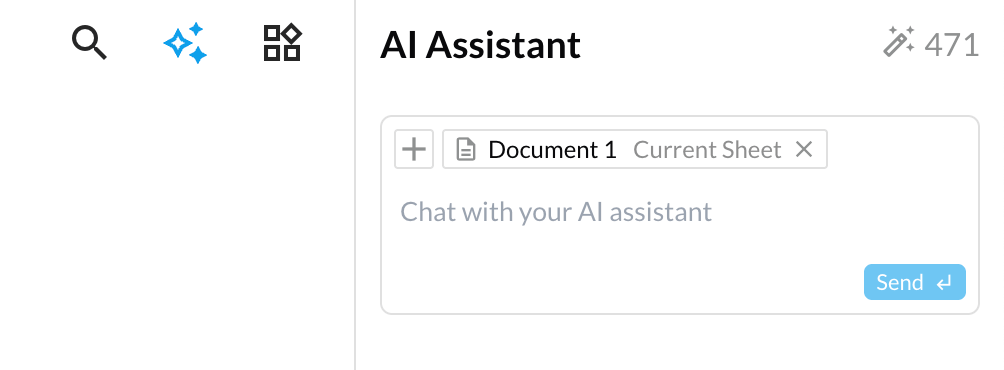 assistant chat view