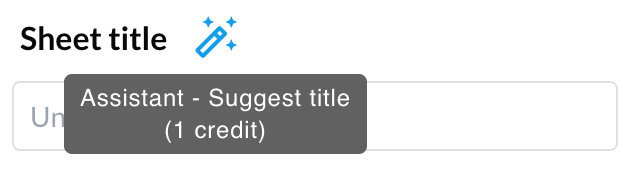 assistant in UI