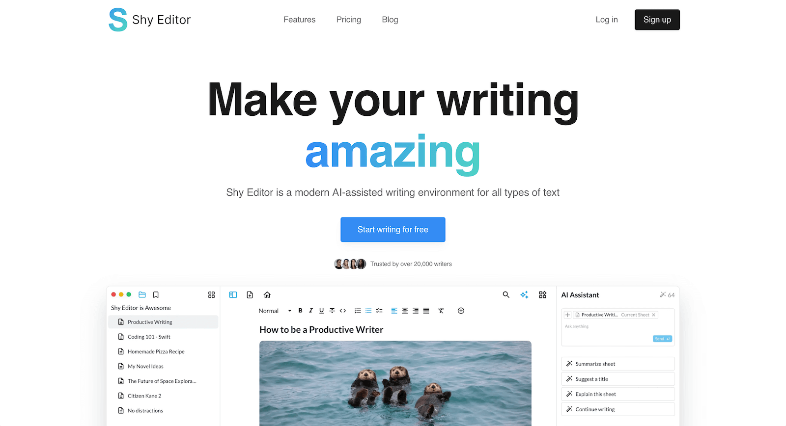 keyboard-shortcuts-shy-editor